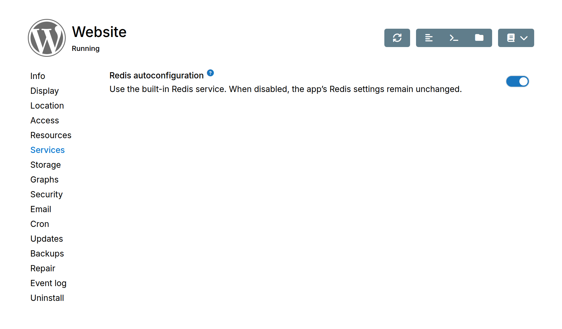 Disable Redis