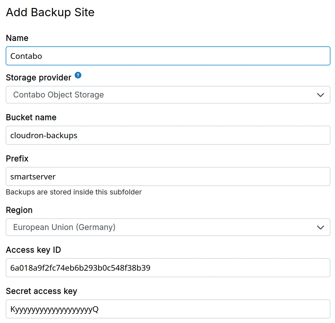 Contabo Objectstorage
