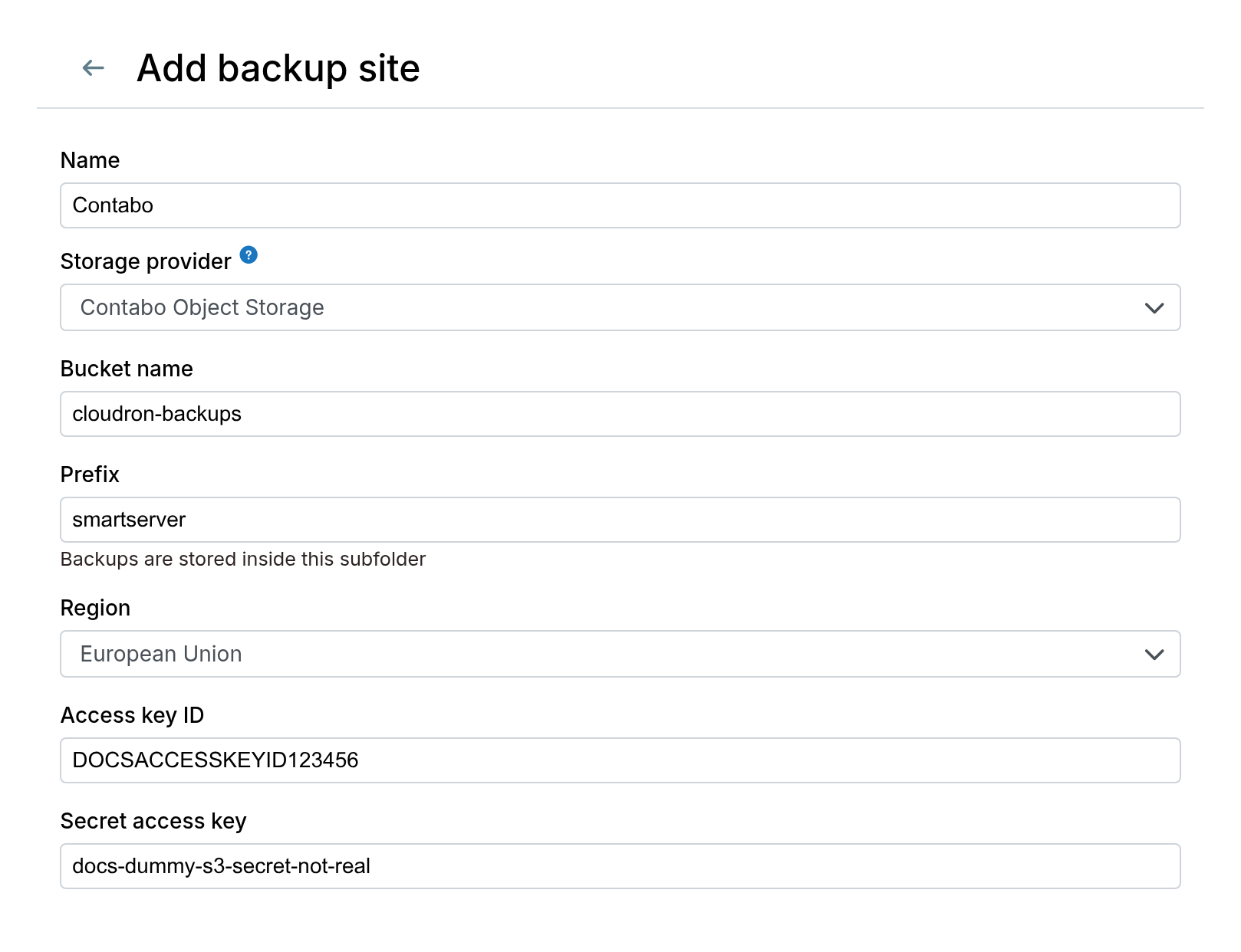 Contabo Objectstorage