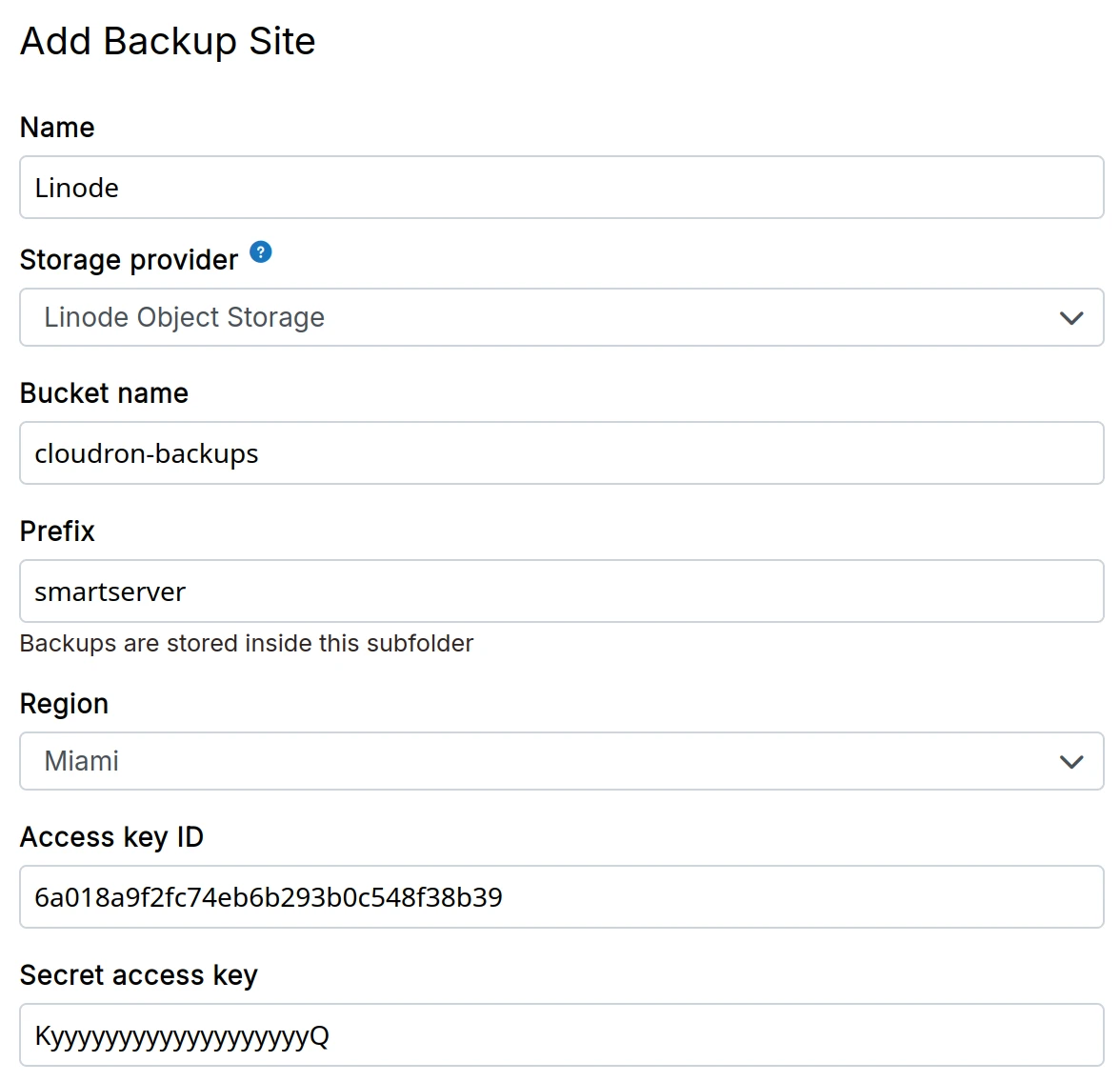 Linode Objectstorage