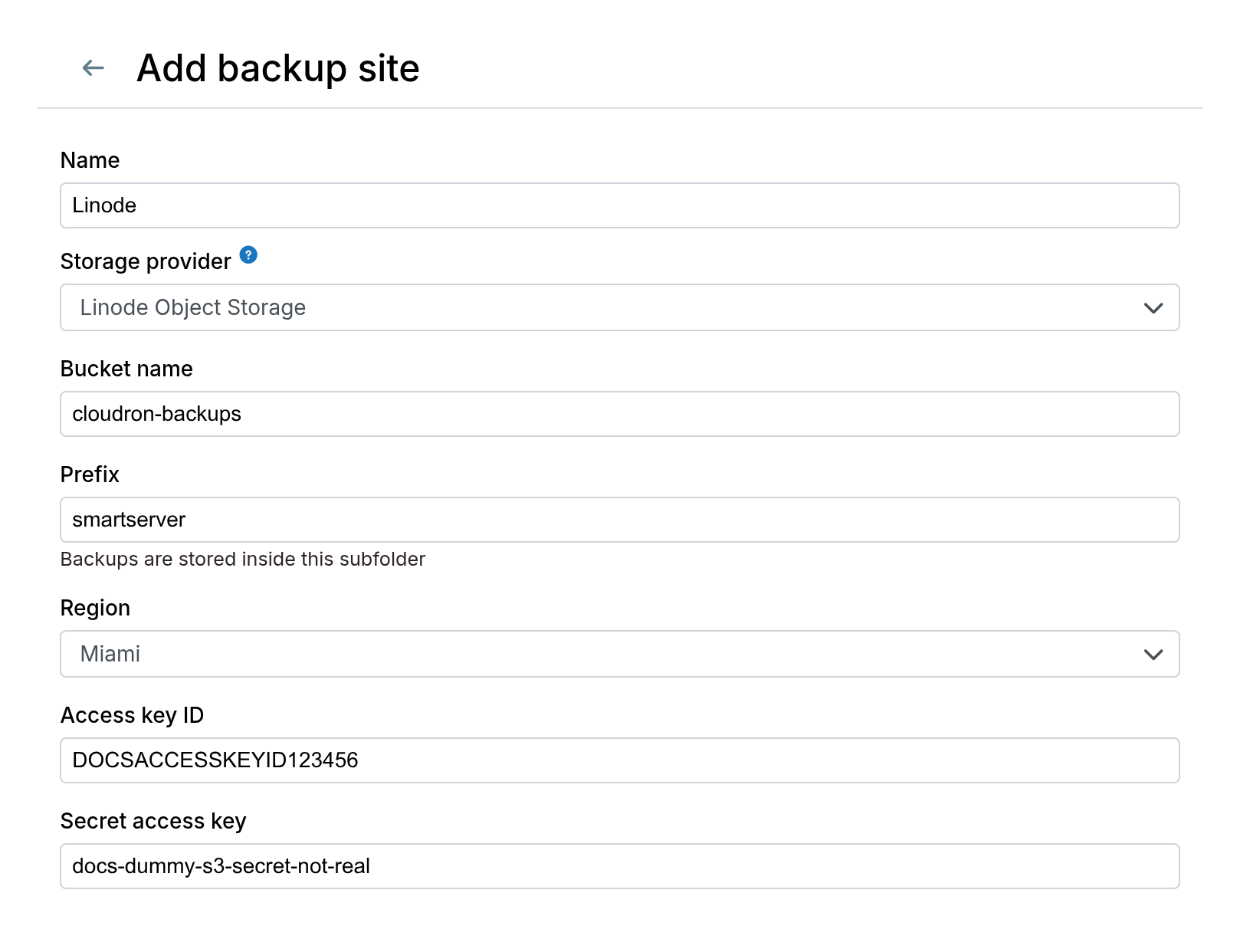 Linode Objectstorage