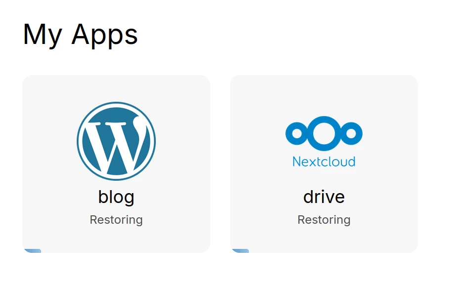 Restoring
