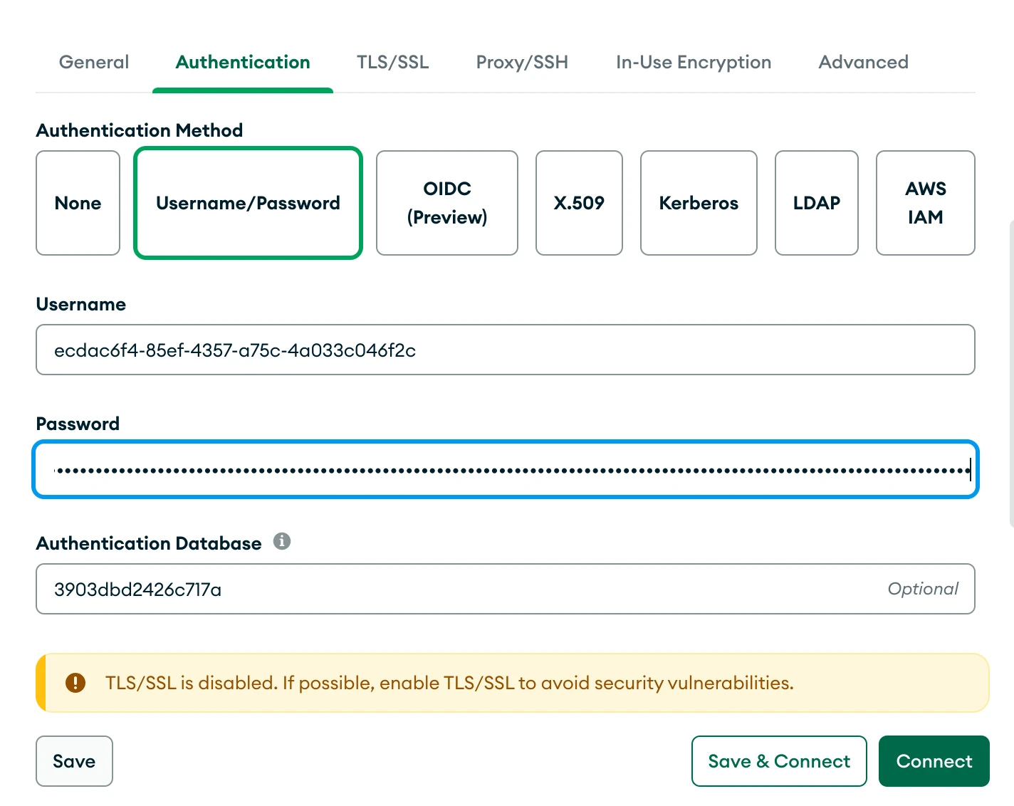 Compass Mongodb Auth