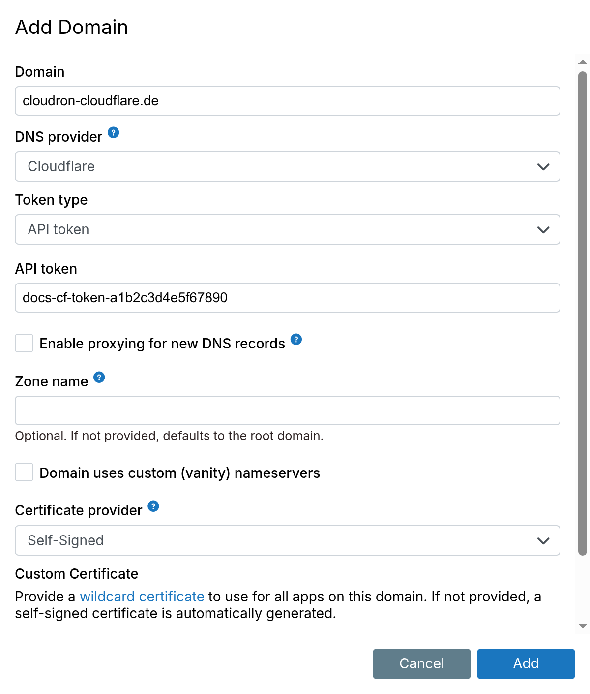 Certificate Custom