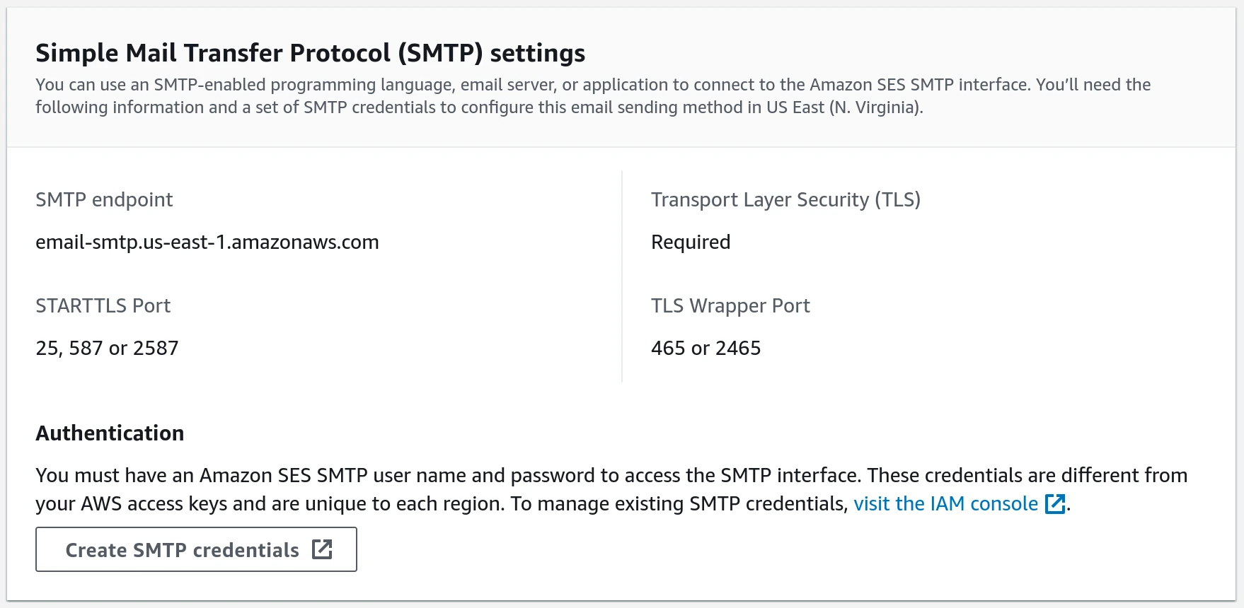 Relay Ses Smtp Credentials