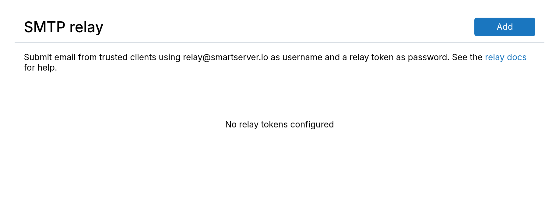 SMTP relay