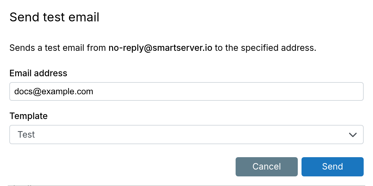Send Test Email