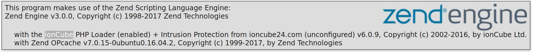 Ioncube Installed