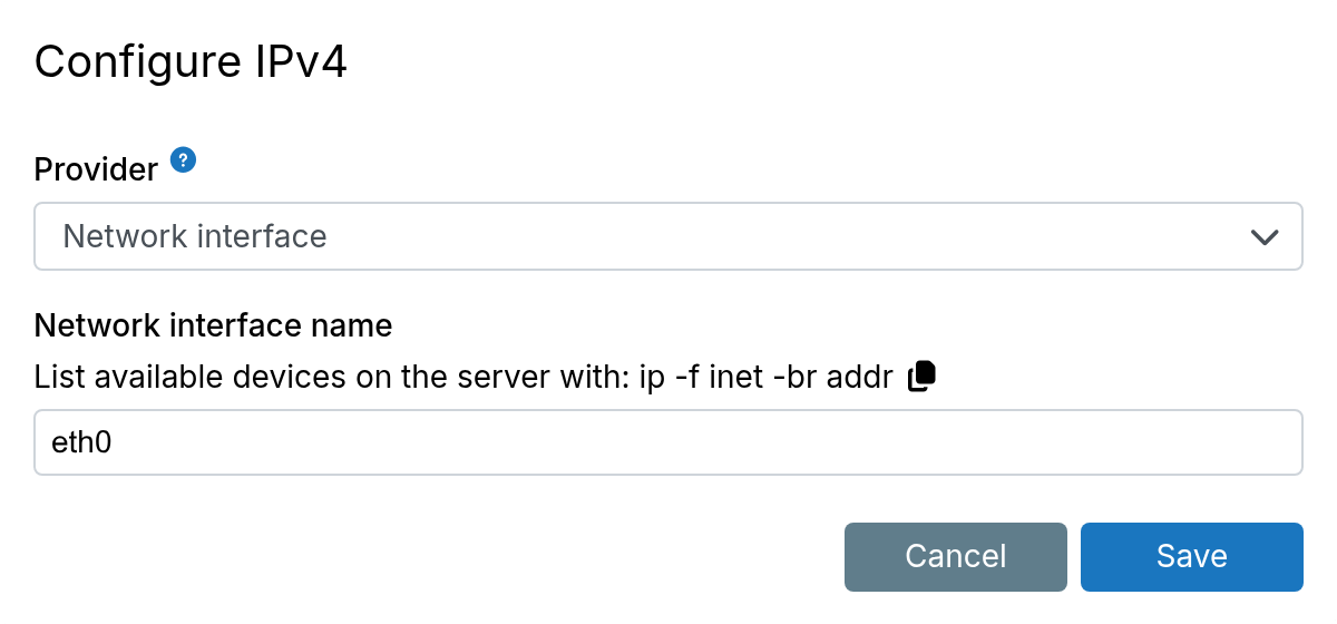 Ipv4 Interface Name