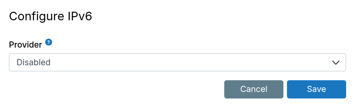 Ipv6 Disabled