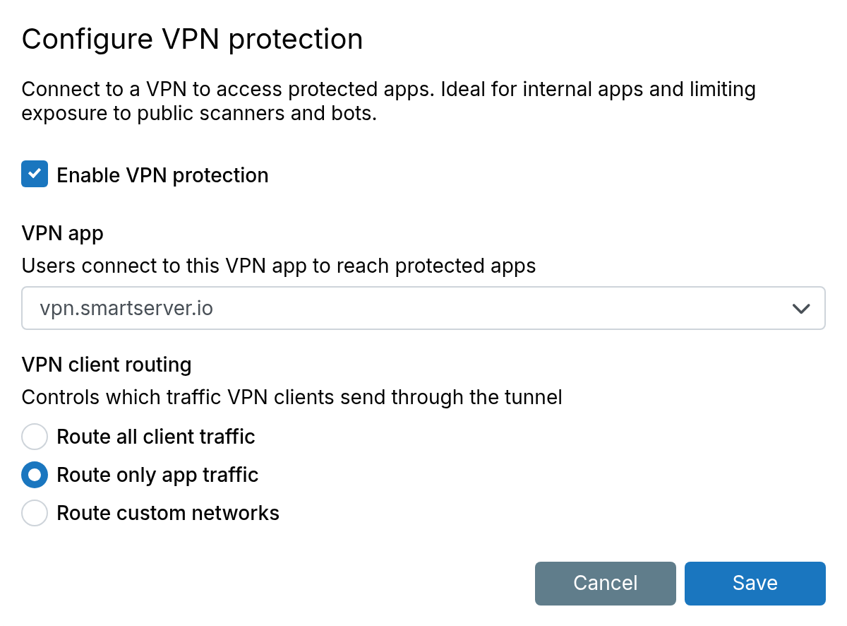 VPN protection