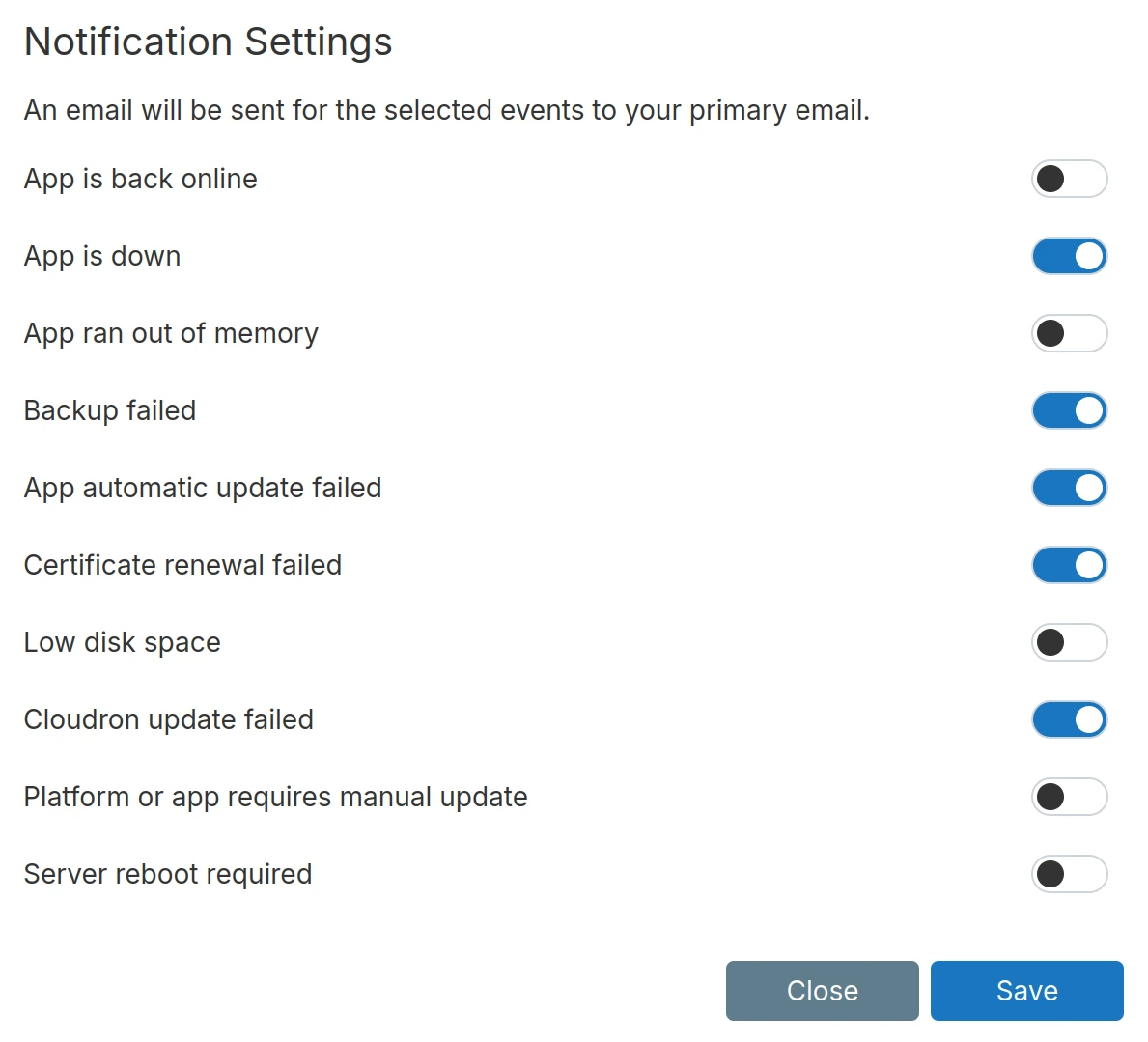 Notification Settings