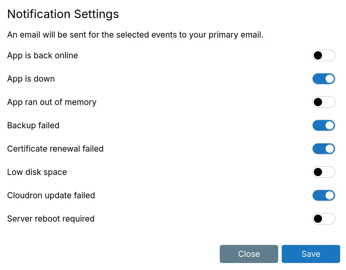 Notification Settings