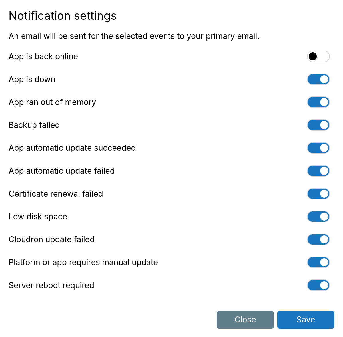 Notification Settings