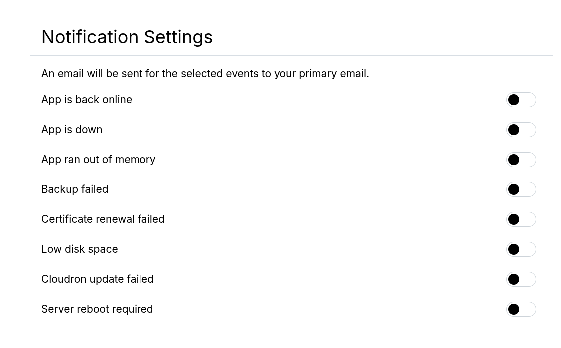 Notification Settings