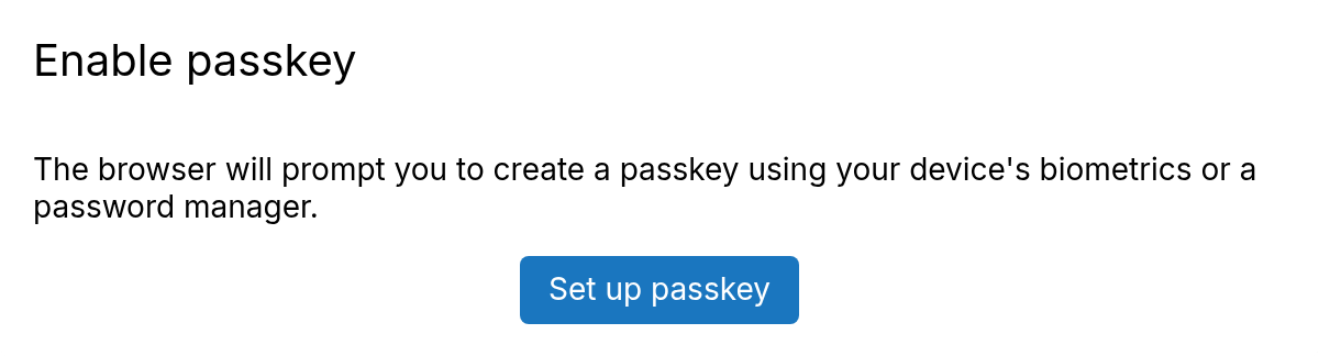 Passkey
