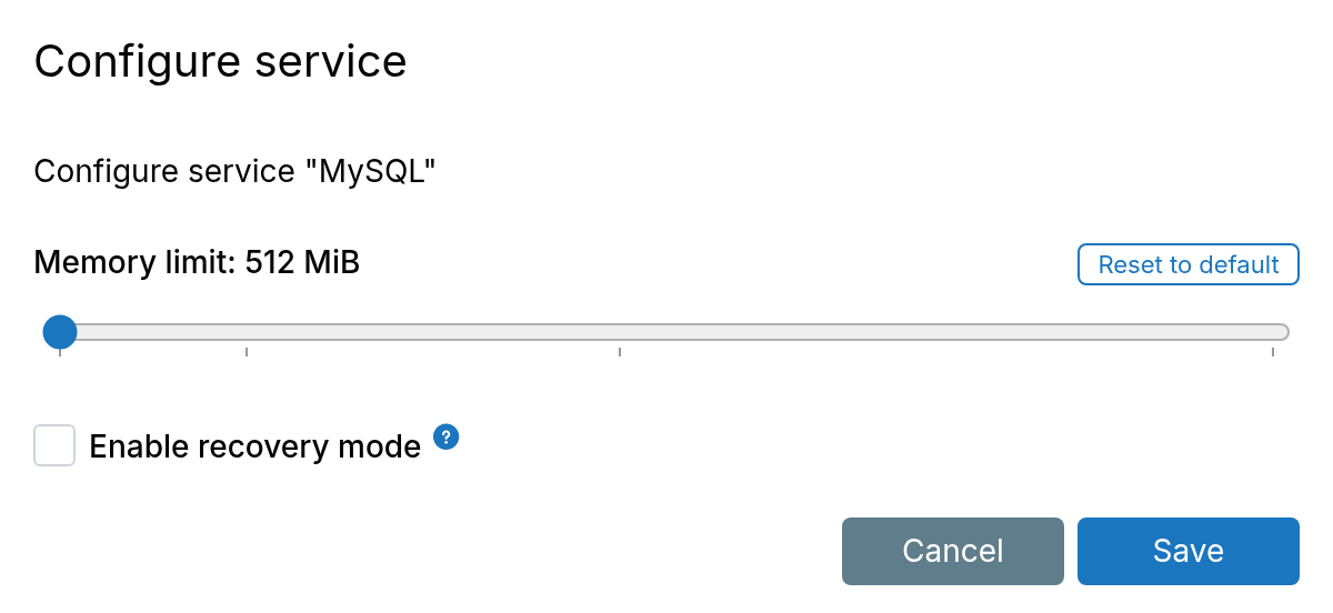Configure