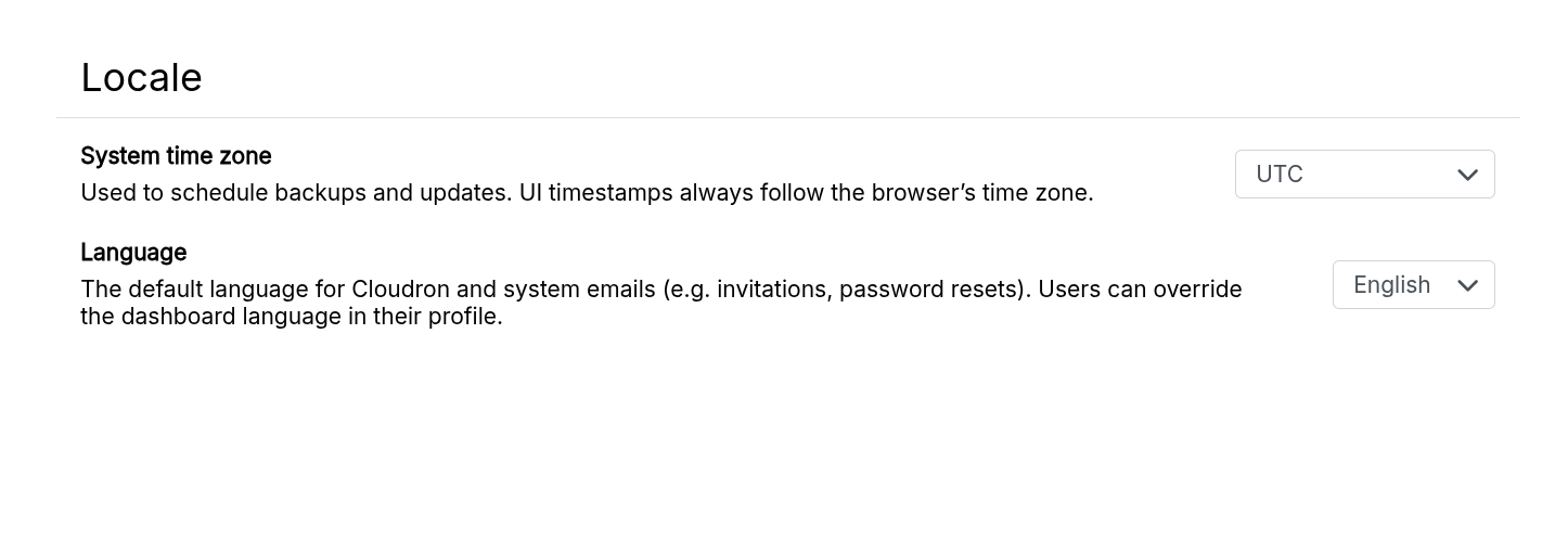 Timezone And Language