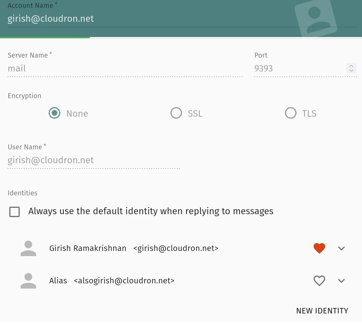 Email Identity Setup