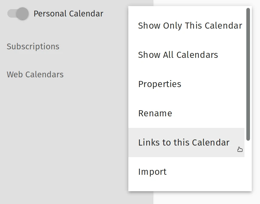 Links To Calendar