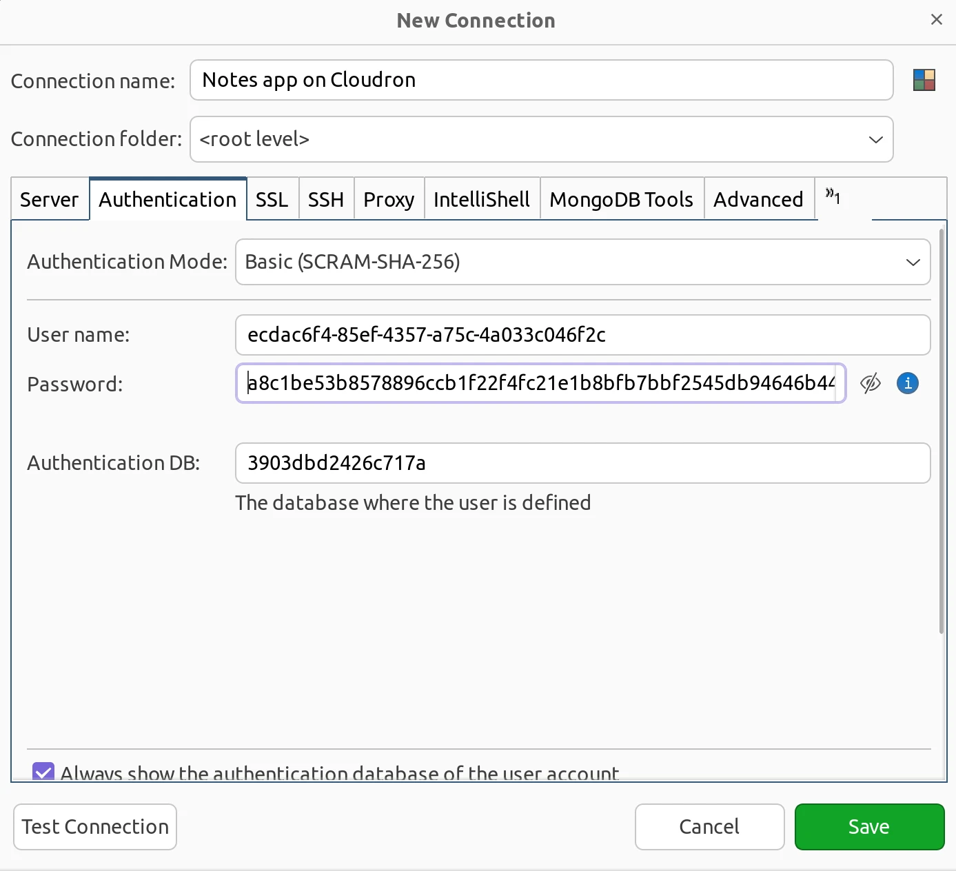 Studio3t Mongodb Auth