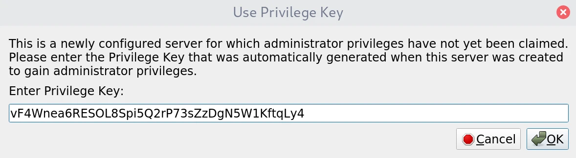 Privilege Key