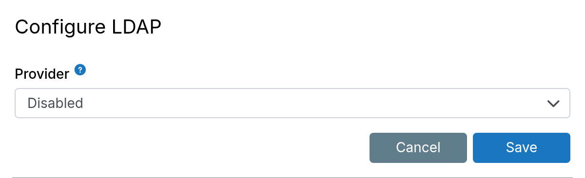 External Ldap Disabled