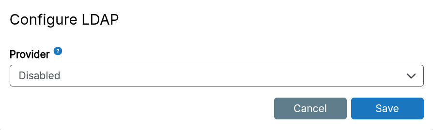 External Ldap Disabled