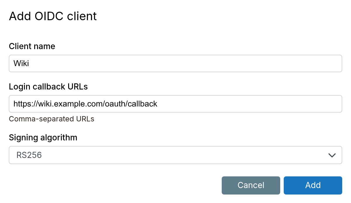 Oidc Client Add