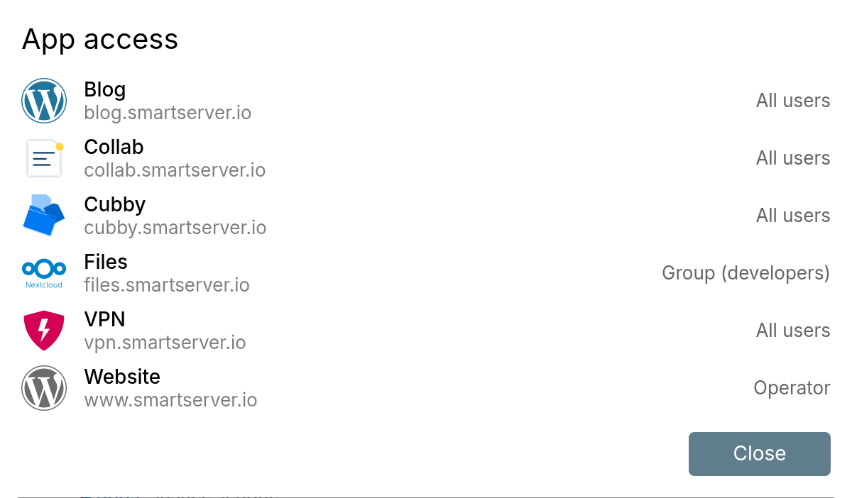 App access